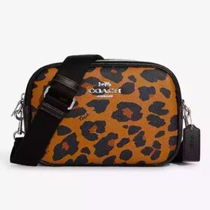 NWT Coach Leopard Jamie Camera Bag